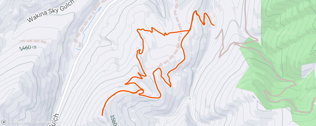 Map of the activity, Evening Mountain Bike Ride