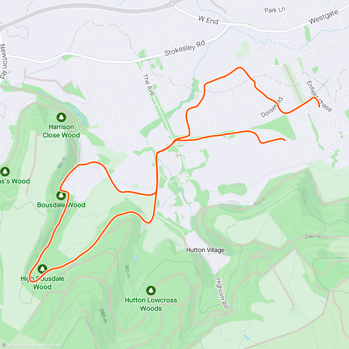Map of the activity, Easy HV horseshoe with O