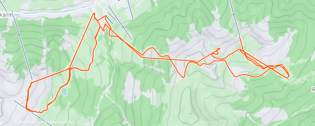 Map of the activity, Morning Alpine Ski