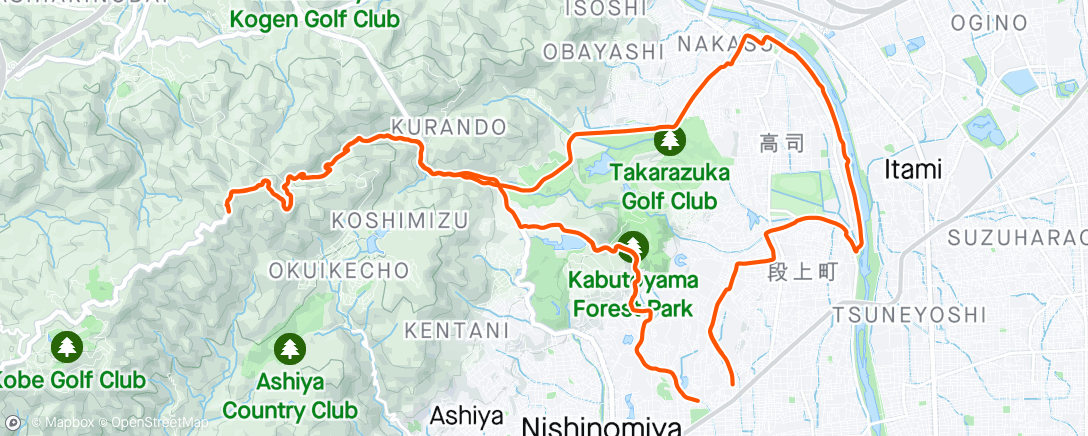 Map of the activity, 615六甲朝練