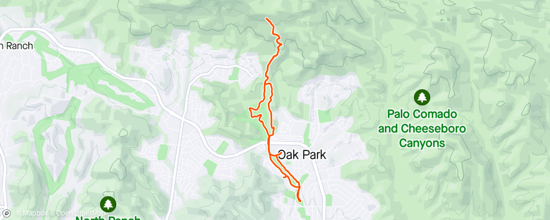 Mappa dell'attività Rocky Ridge - Suicide Trail