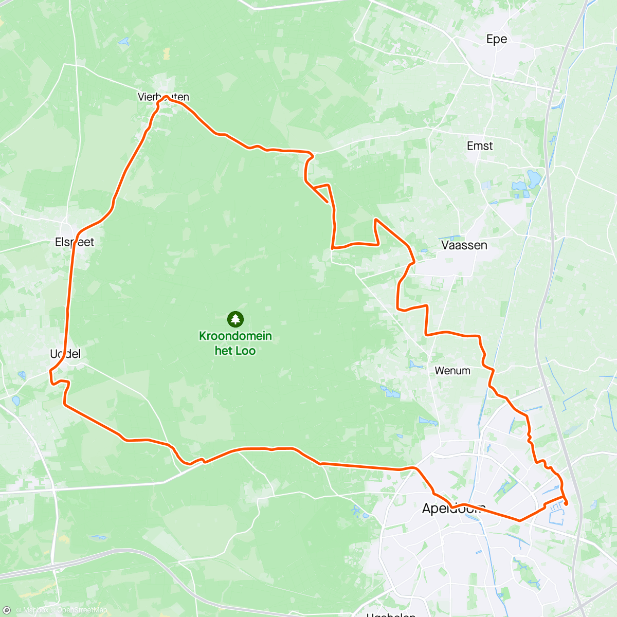 Map of the activity, ‘t Volgende Rondje