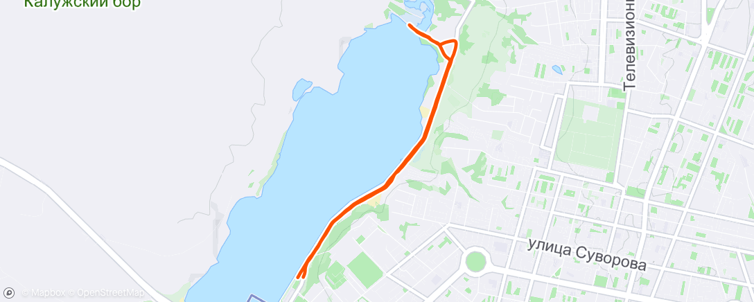 Map of the activity, Lunch Run