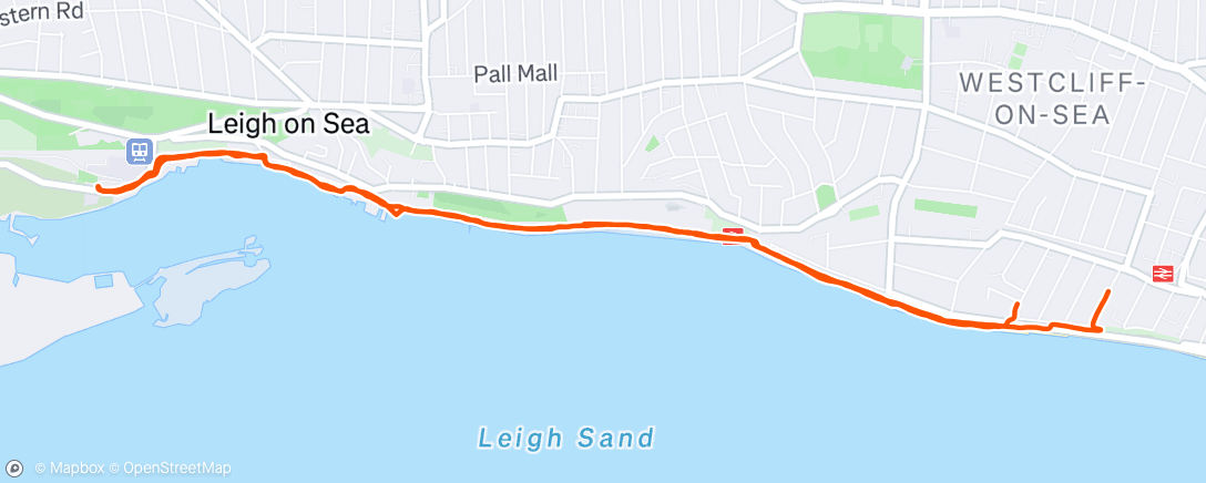 Map of the activity, Morning Run