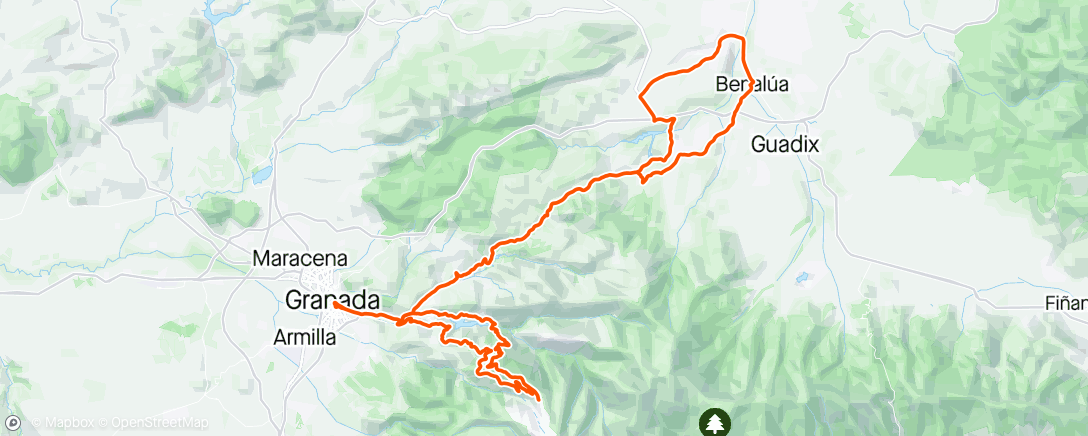 Map of the activity, Sierra Nevada #7