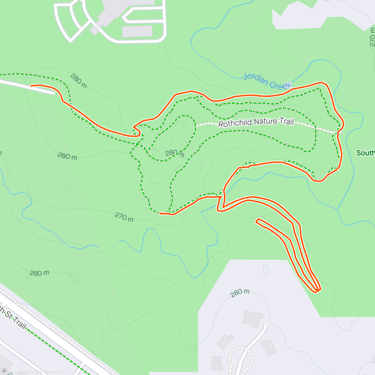 Mapa da atividade, Soft Trail Stroll: Southwoods Explore