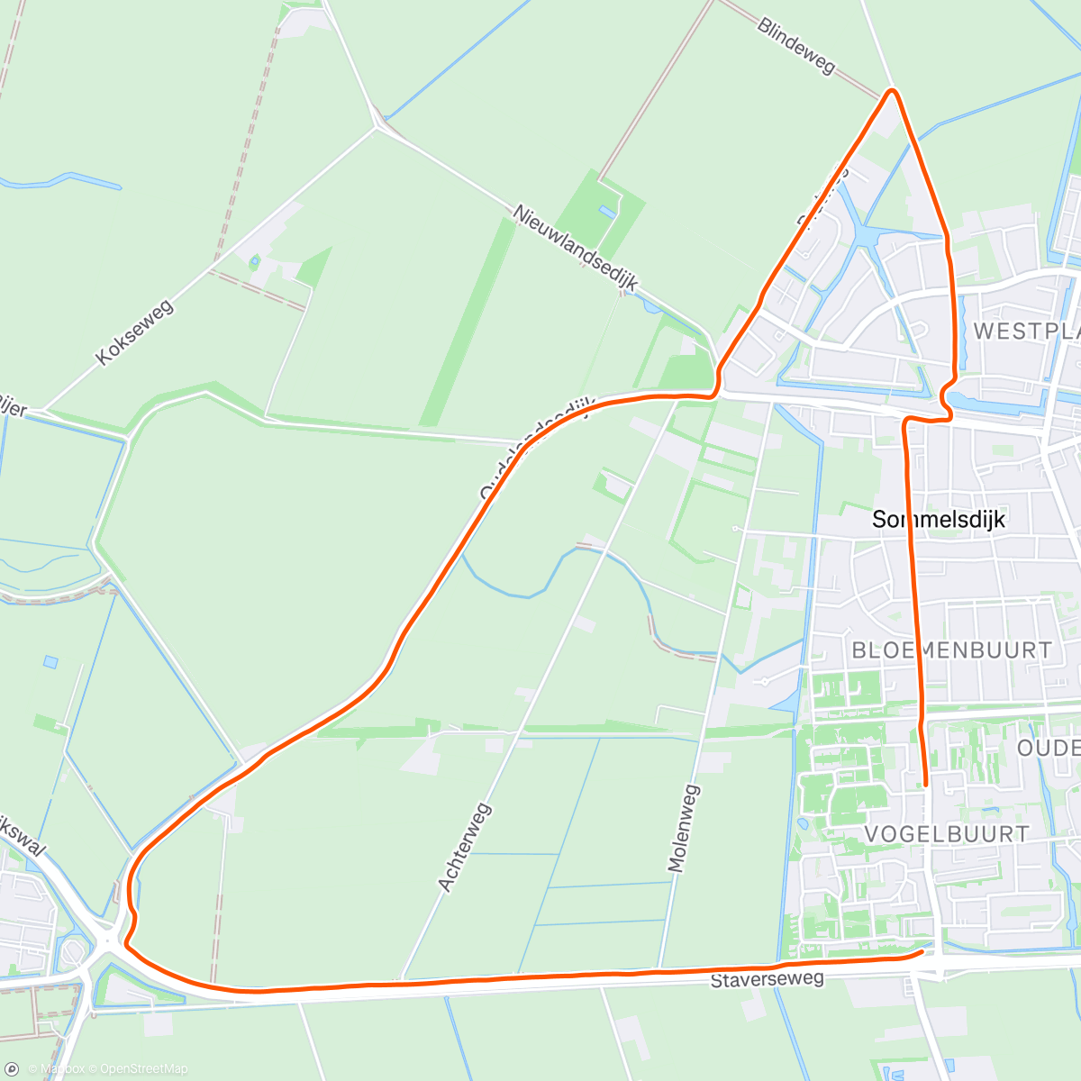活动地图，Uitlopen