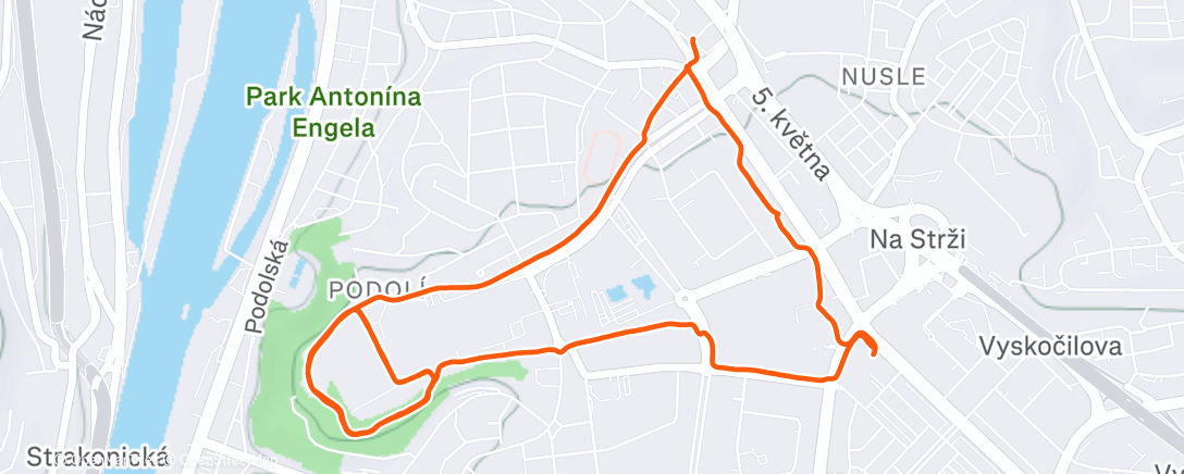 Mapa de la actividad (Výklus na poštu)