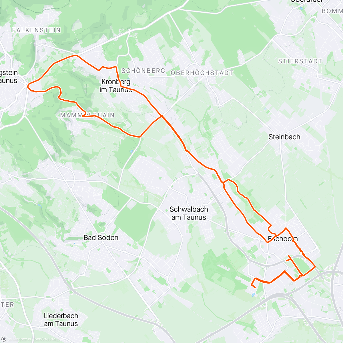 Carte de l'activité Mittagsradfahrt