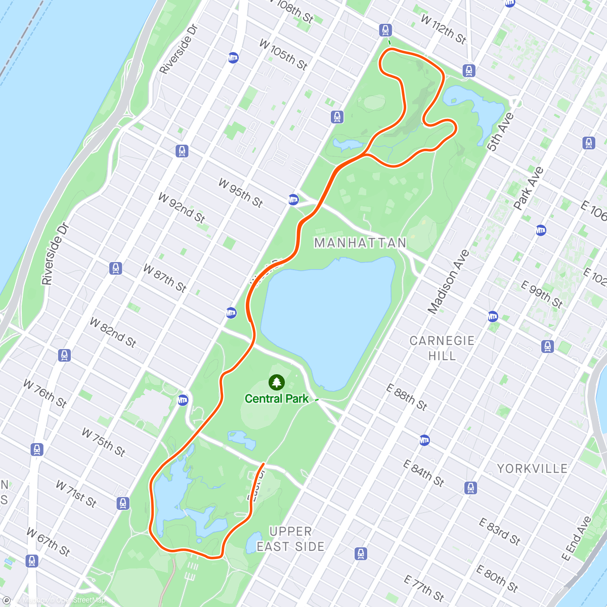 Map of the activity, Zwift - Knickerbocker Reverse in New York