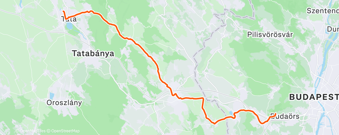 Map of the activity, Lunch Ride