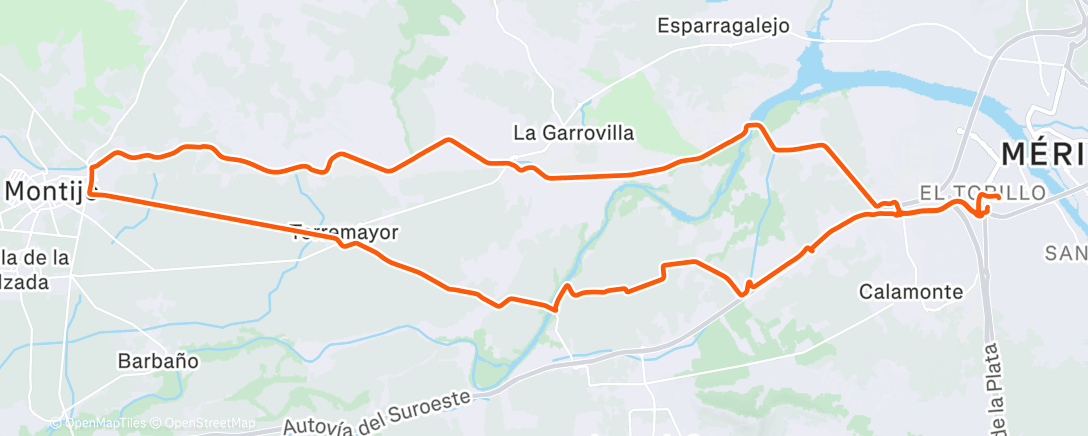 Map of the activity, Actividad nocturna