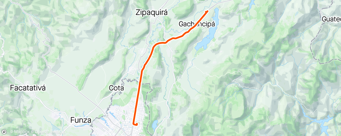 Map of the activity, Bogotá - CCC
