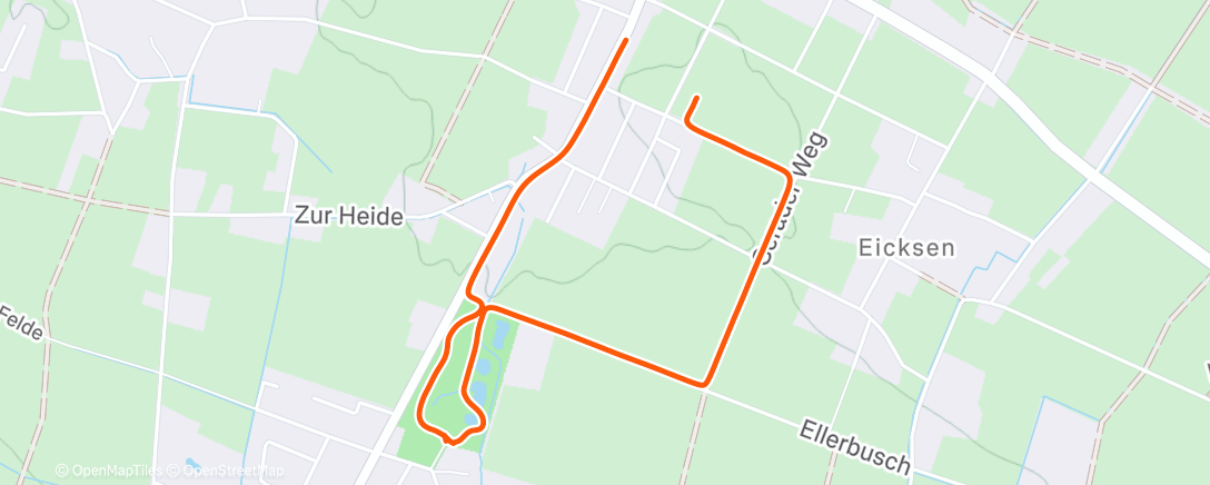 Map of the activity, Spaziergang am Nachmittag