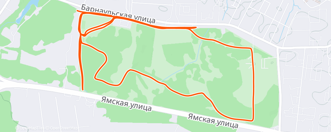 Карта физической активности (Morning Run)