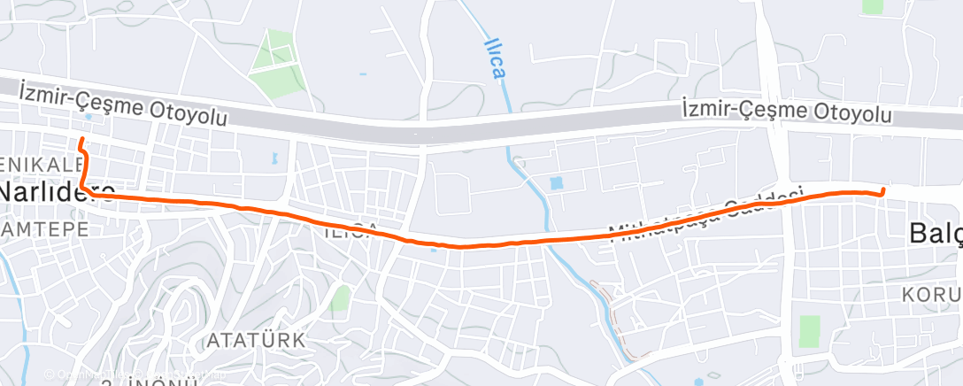 Map of the activity, Lunch Hike