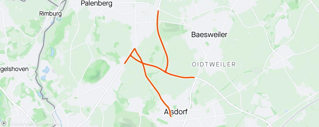 Karte der Aktivität „Alsdorf Bike”