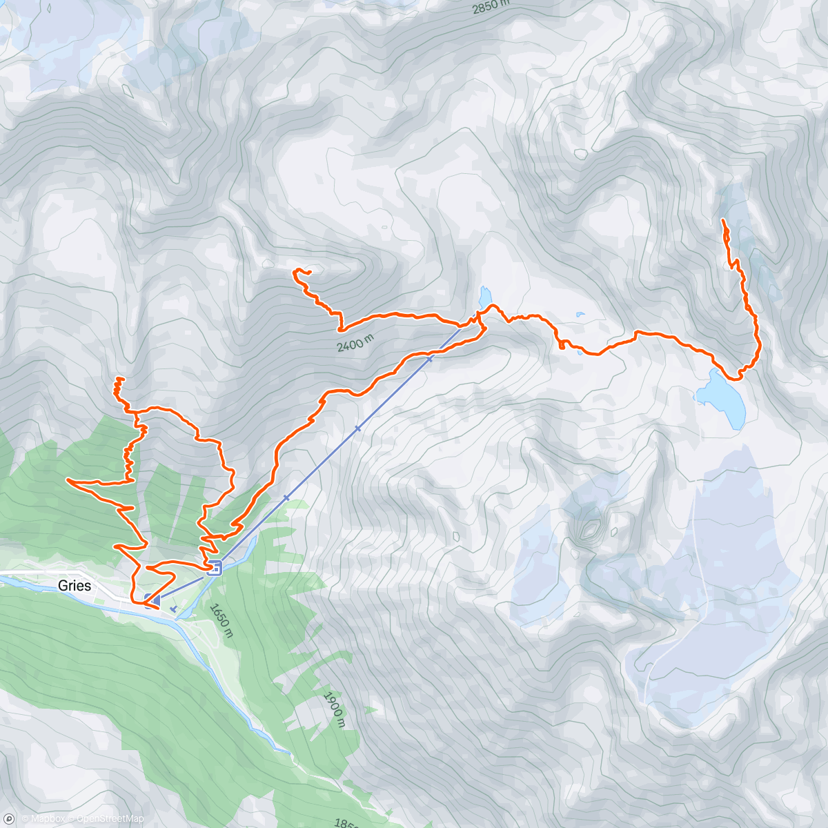 Map of the activity, Schamel Ferienlager Tag 5