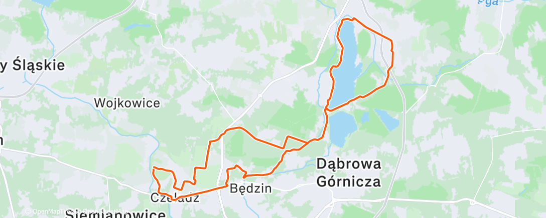 Map of the activity, Lunch Gravel Ride