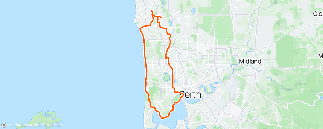 Map of the activity, Windy North River loop