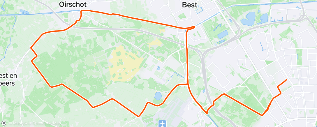 Map of the activity, Afternoon Ride