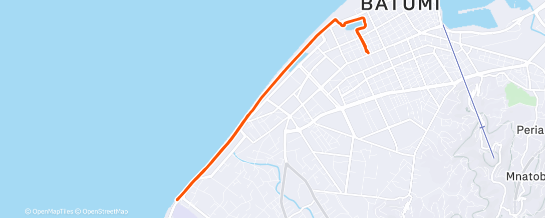 Карта физической активности (Полуденный забег)