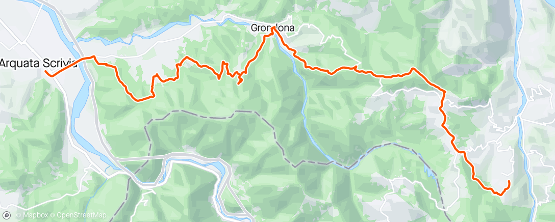 Map of the activity, Cammino dei Ribelli - Ultima tappa