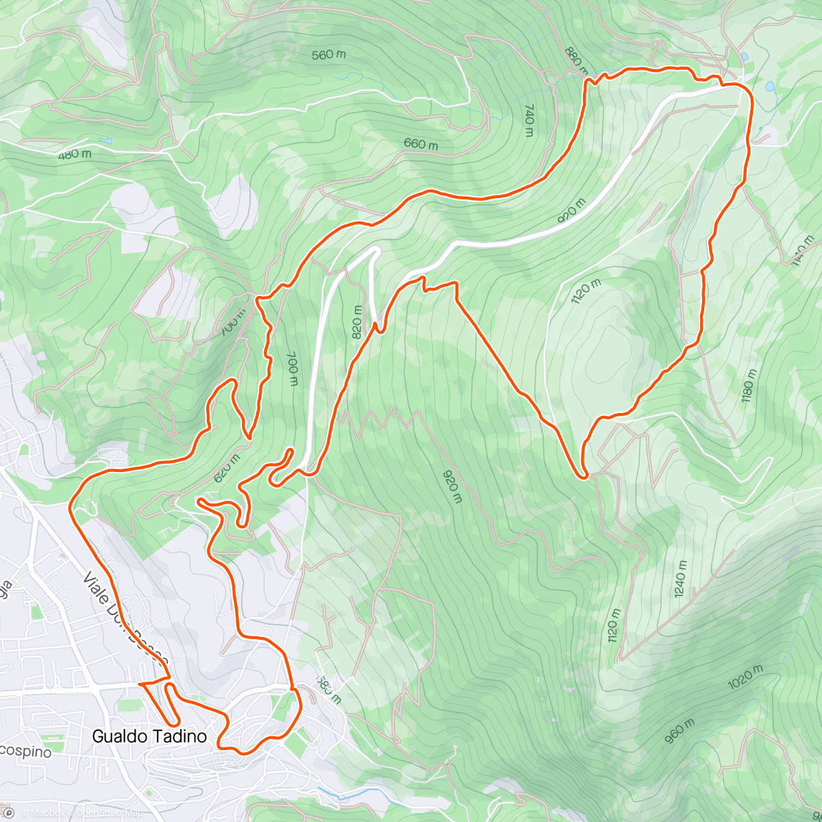 Map of the activity, Jogging in altura 😊 700 d+ ⛰️