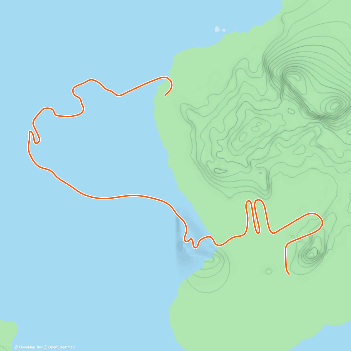 Map of the activity, Zwift - Volcano Flat in Watopia