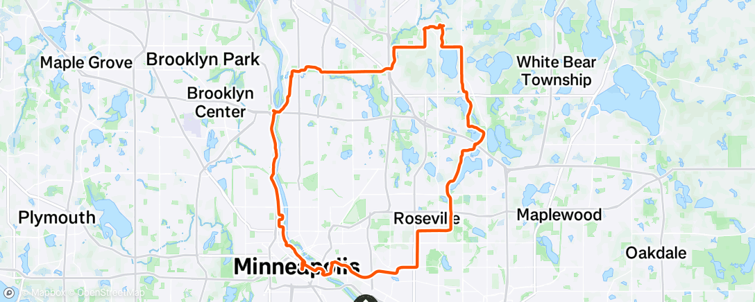 Map of the activity, Morning Ride
