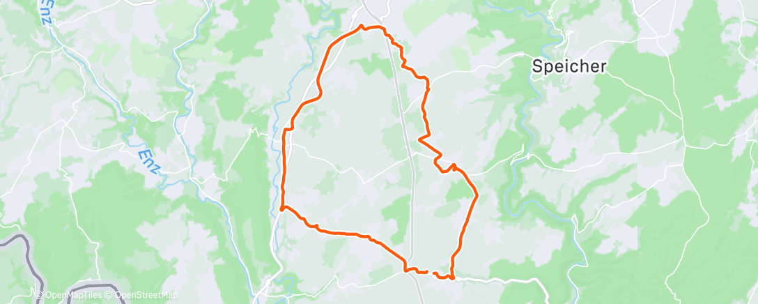 Map of the activity, Lunch Ride
