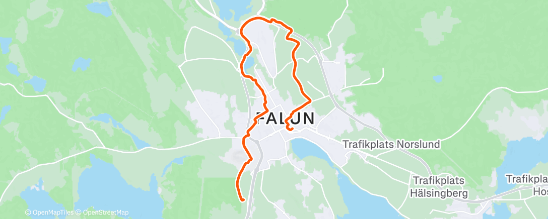 Map of the activity, Vinterpromenad