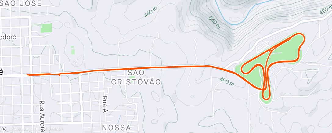 Map of the activity, Domingando