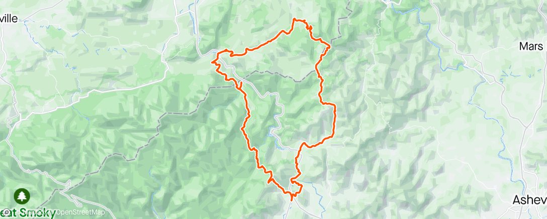 Map of the activity, Shakeout ride on the Argon gravel bike