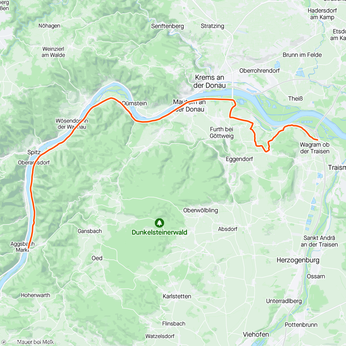 Mapa de la actividad (ROUVY - Challenge St. Polten | Austria 40 km)