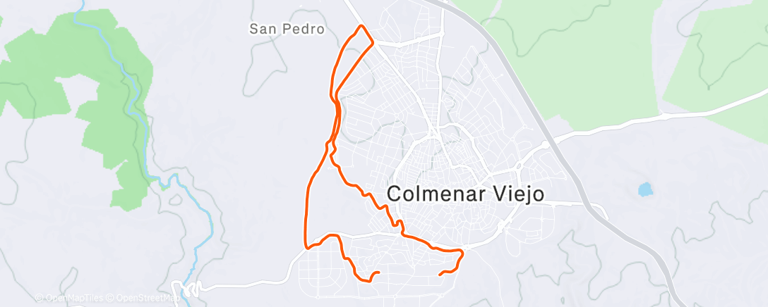 Карта физической активности (Night Run)