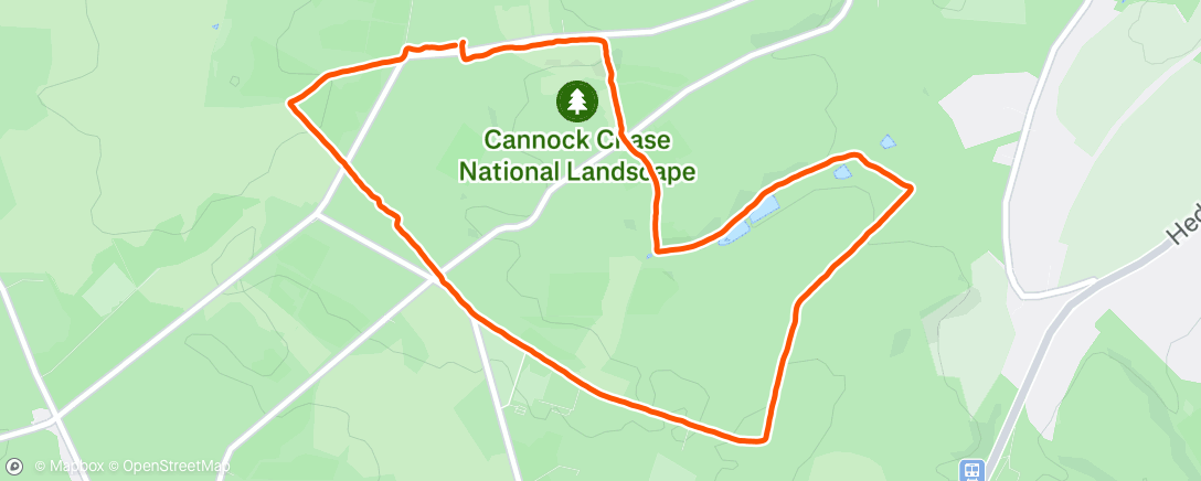 Map of the activity, Evening Walk