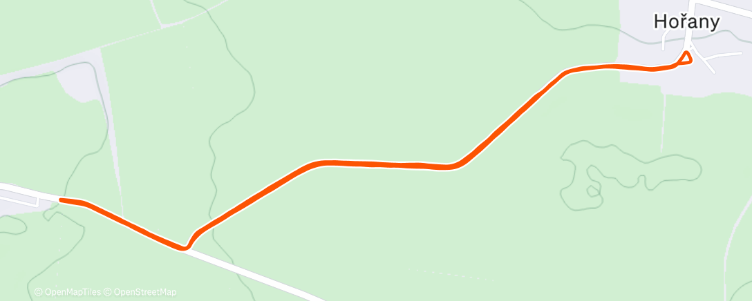 Map of the activity, Morning Run