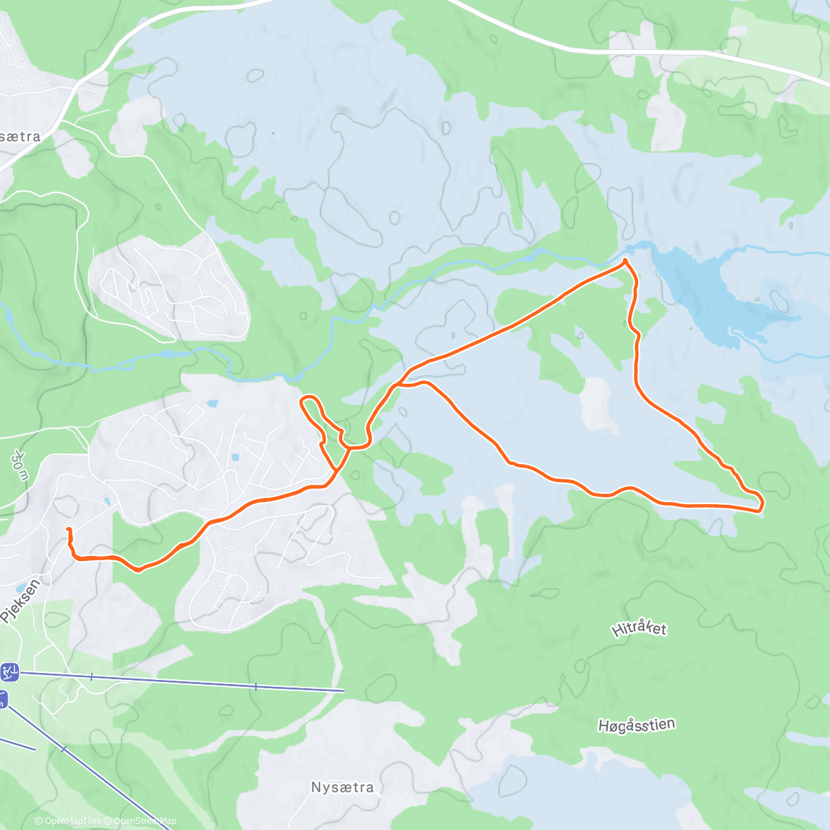 Map of the activity, Afternoon Backcountry Ski