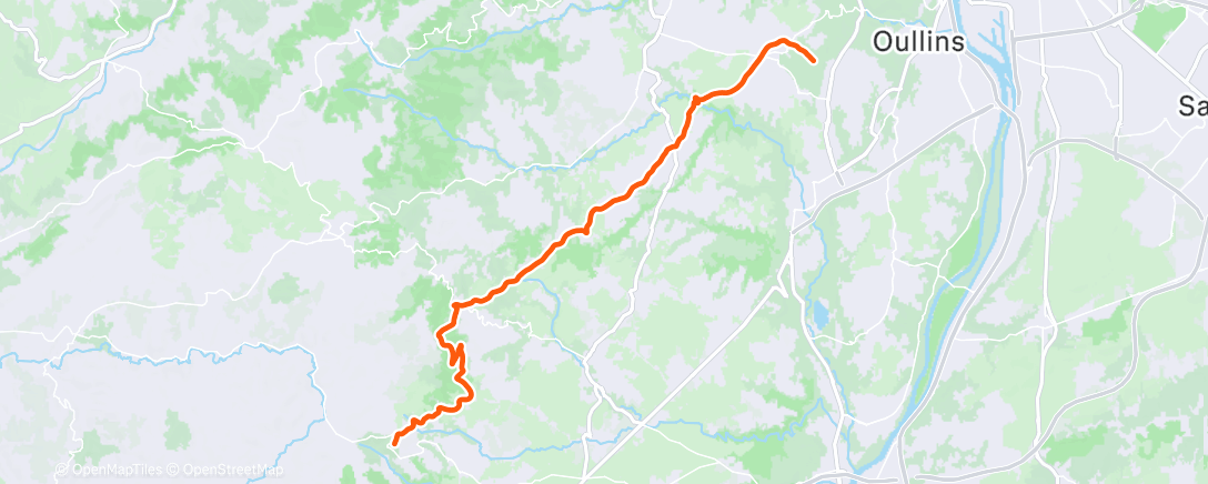 Map of the activity, Afternoon Gravel Ride