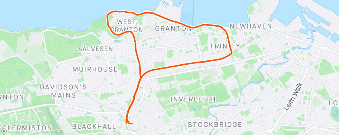 Map of the activity, Morning Run 11k