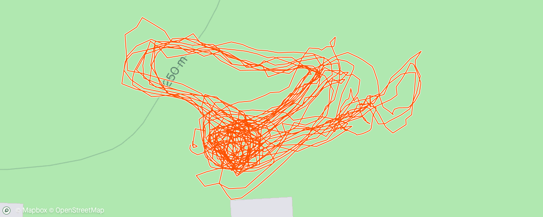 Map of the activity, Pump track laps with T.