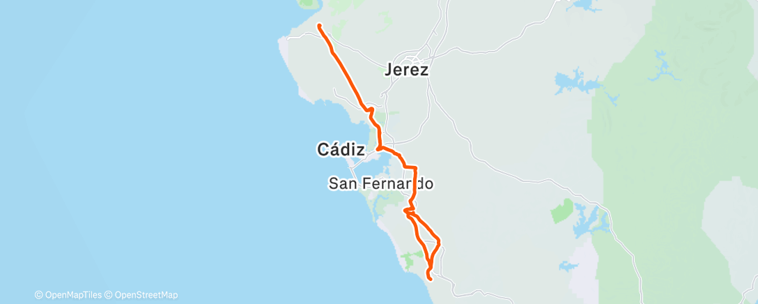 Map of the activity, Sanlúcar ida y vuelta, fondo en solitario, Psicológicamente demoledor.