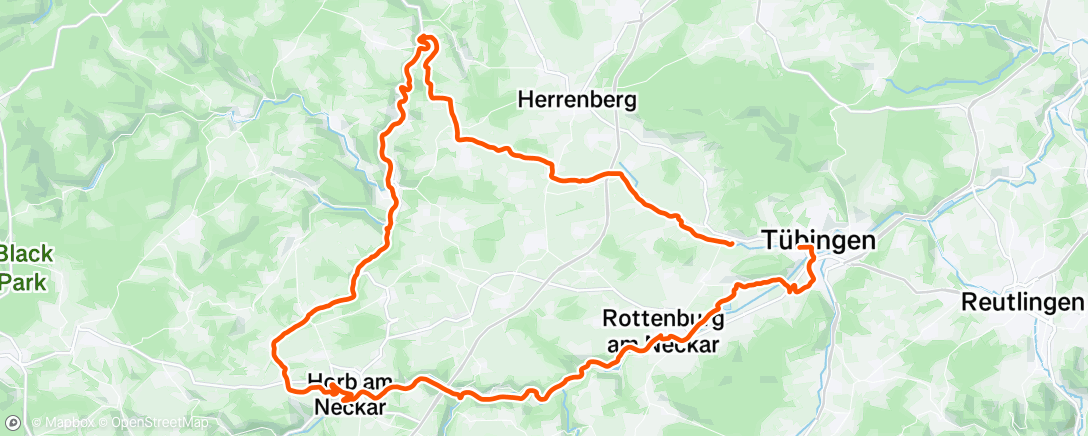 Map of the activity, Nachtradfahrt