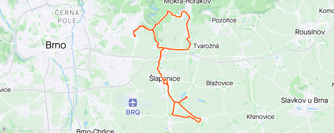 Map of the activity, Ride