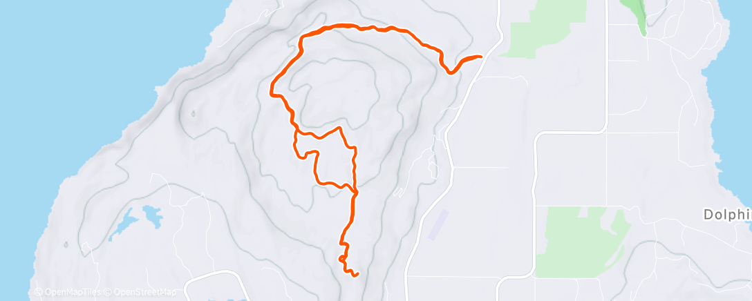 Map of the activity, Turtleback Mountain