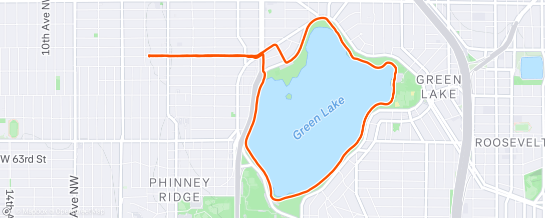 Map of the activity, Morning Run