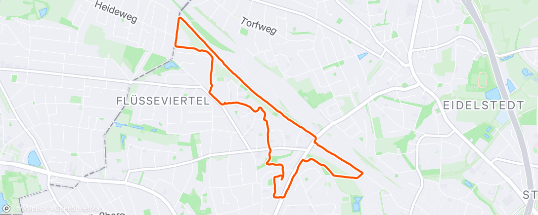 Map of the activity, Spaziergang am Nachmittag