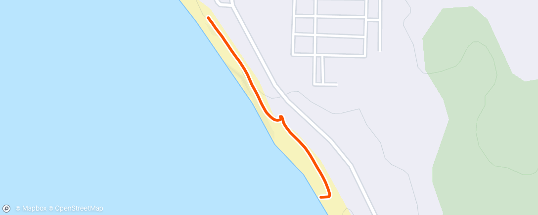 Map of the activity, Morning Swim