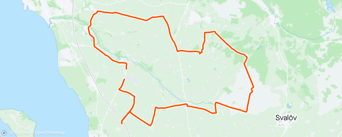 Karte der Aktivität „Landsväg vo2 5x4min Säby backe”